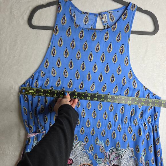 Intimately FreePeople L Slip Asymmetrical Hem tie rendezvous dress. Sexy. Flowy - Picture 5 of 12